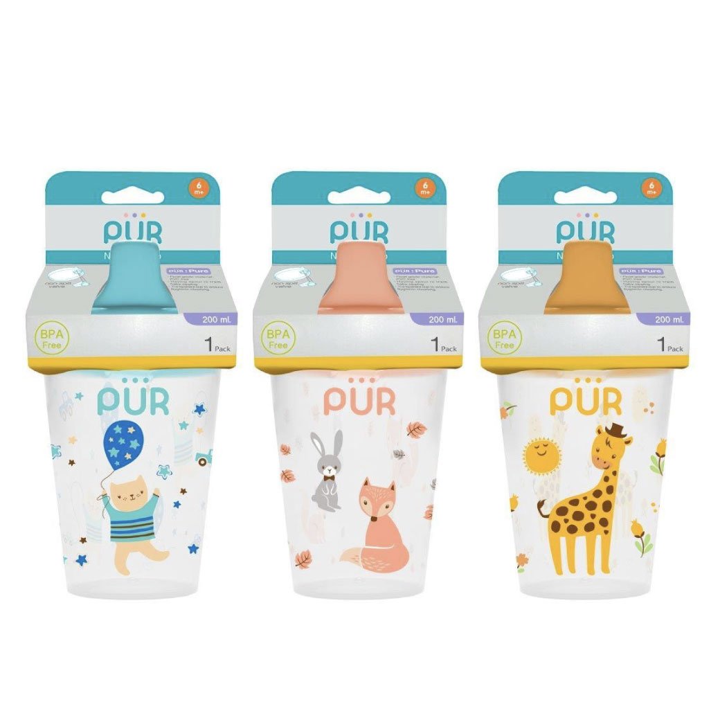 Pur ถ้วยหัดดื่มขนาด 7 ออนซ์(BPA Free)