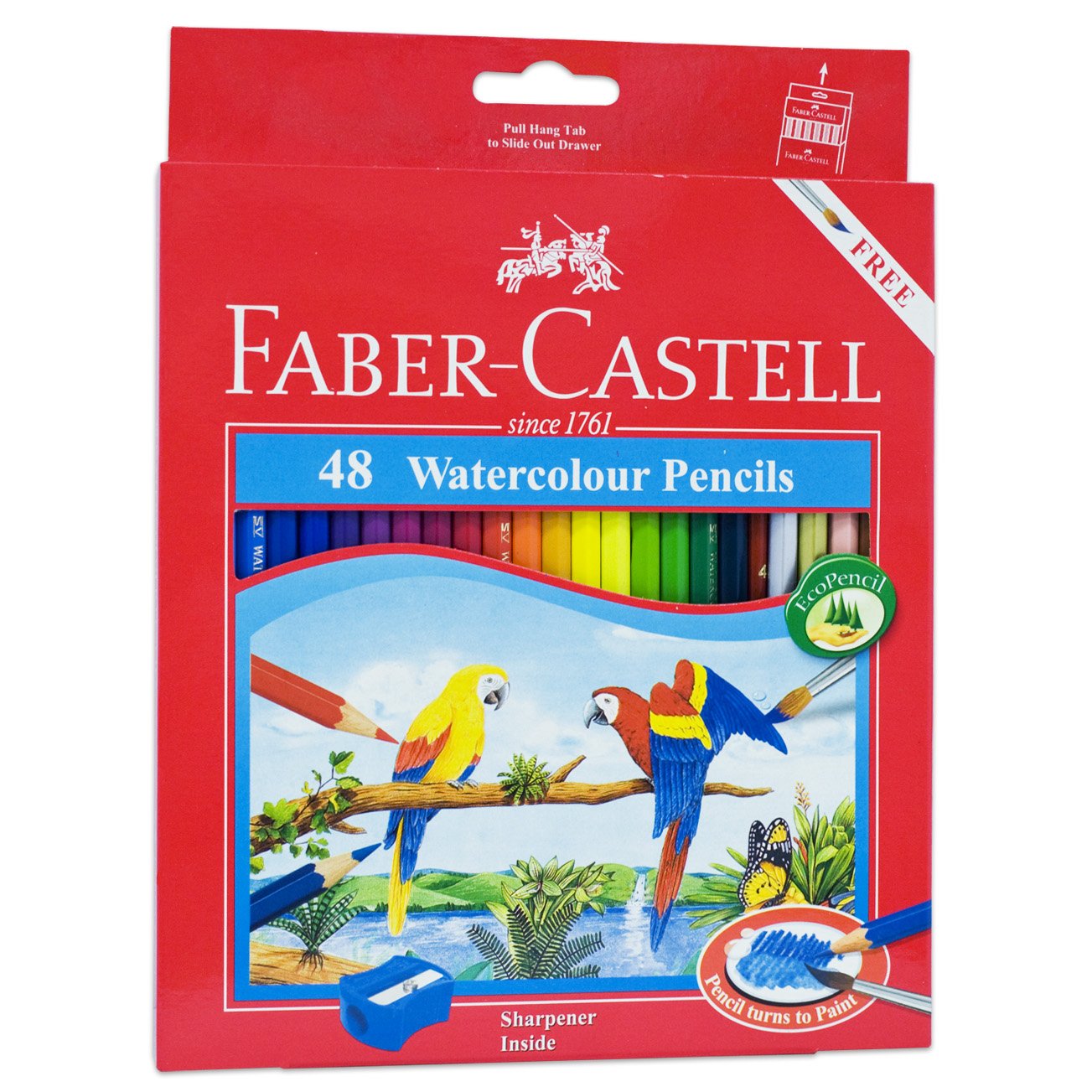 Faber-Castell สีไม้ระบายน้ำ 48 สี กล่องกระดาษ