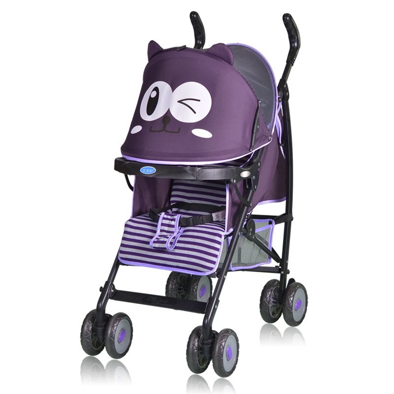 MOM2KIDS รถเข็นก้านร่มรุ่นใหม่ สีม่วง - ปรับระดับได้ 3 ระดับ