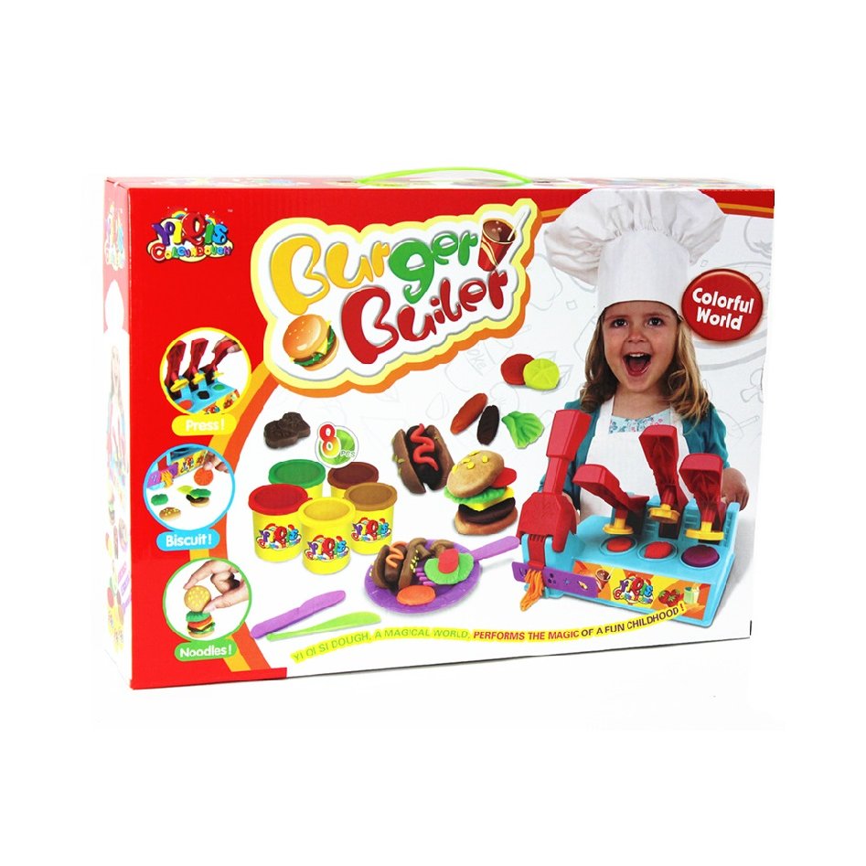 MOM2KIDS ชุดแป้งโดว์เบอร์เกอร์ - ของเล่นเสริมพัฒนาการเด็ก