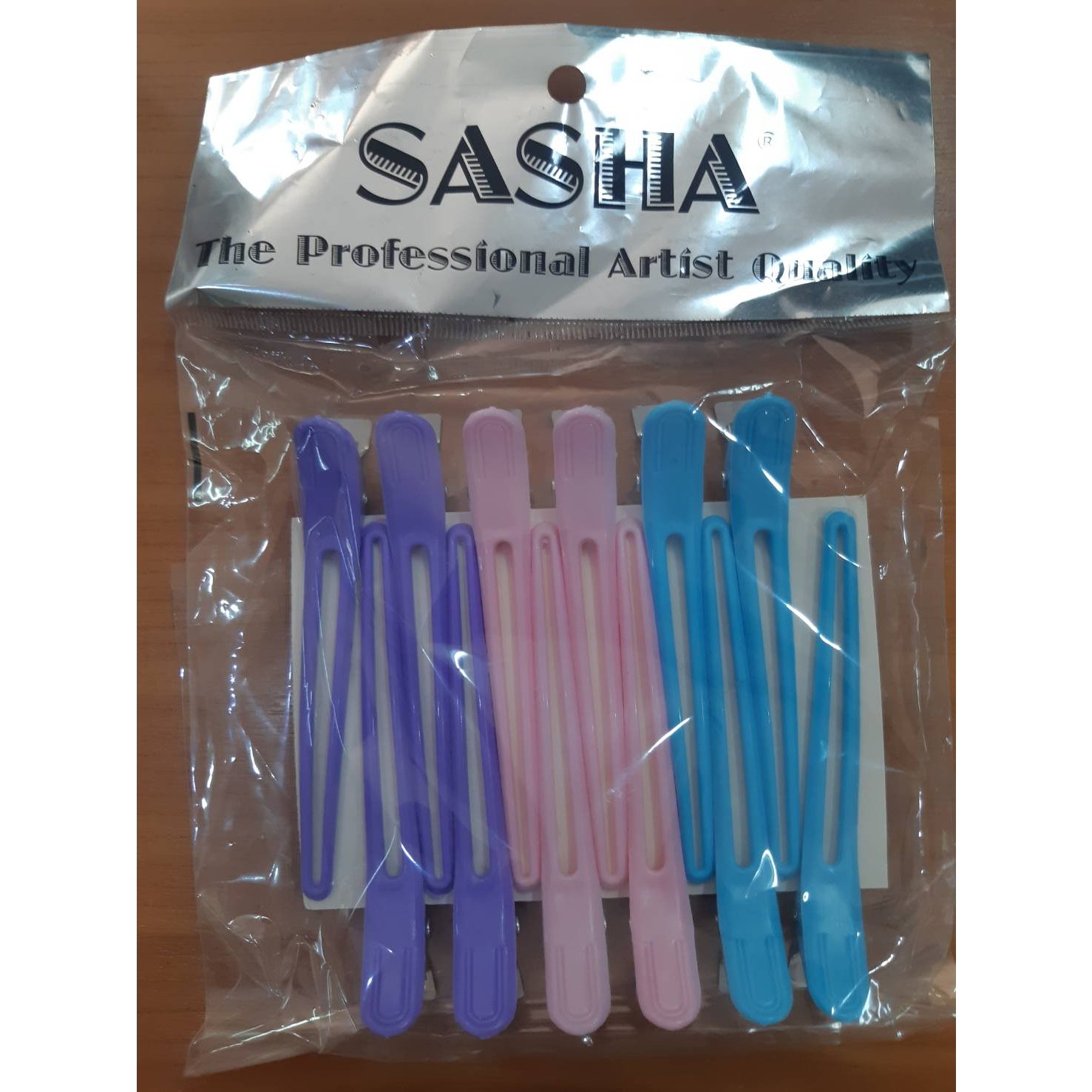 Sasha กิ๊ปปากเป็ด 10 ซม. แพ็คละ 12 ชิ้น คละสี