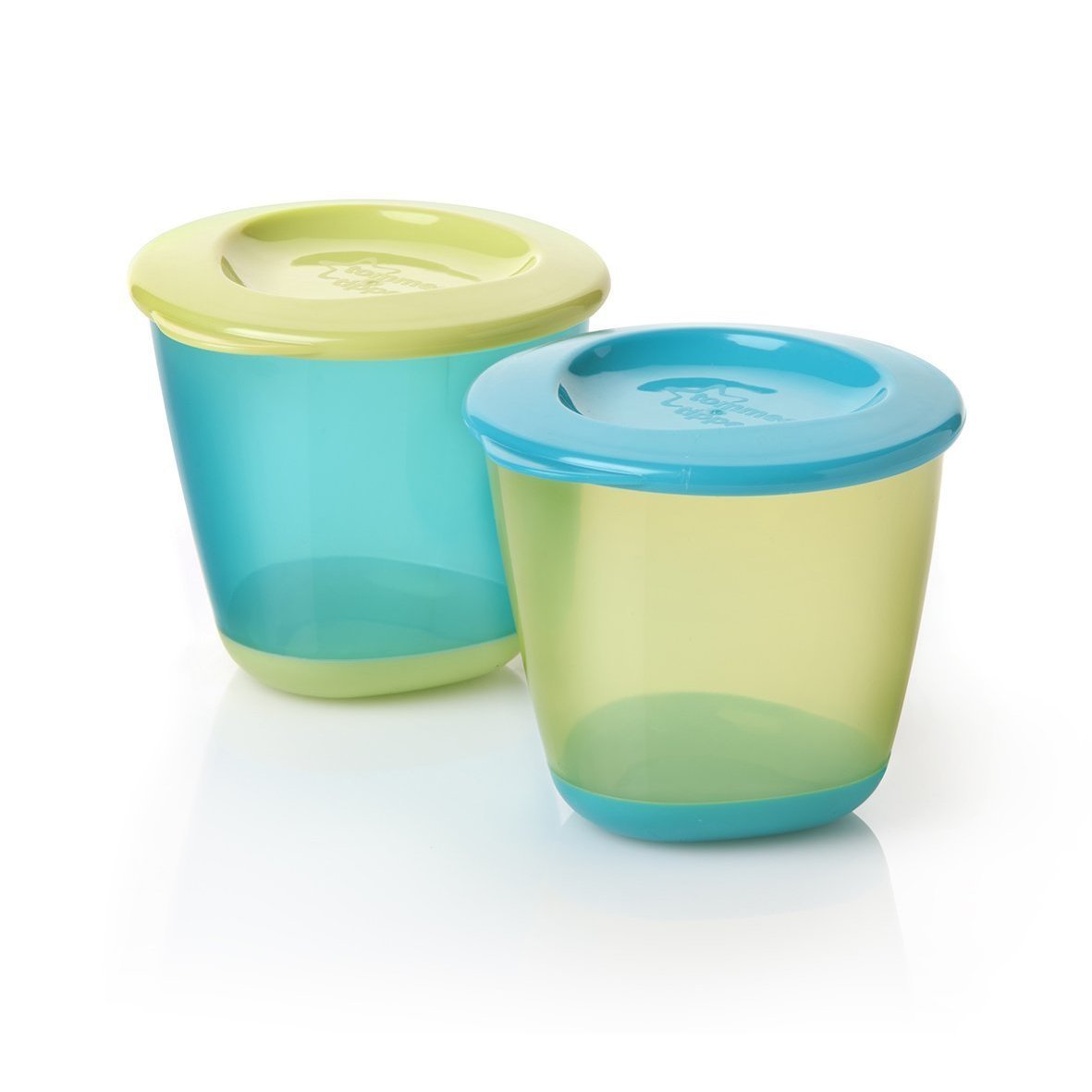 Tommee Tippee ถ้วยเก็บอาหารพร้อมฝาปิด แพ็ค 2