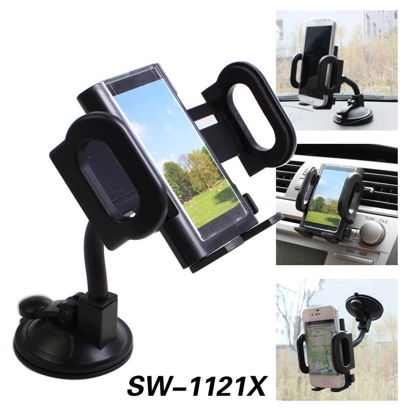 SW-1121X &ndash; แท่นวางโทรศัพท์ในรถ 360&deg; ติดตั้งได้ 3 แบบ