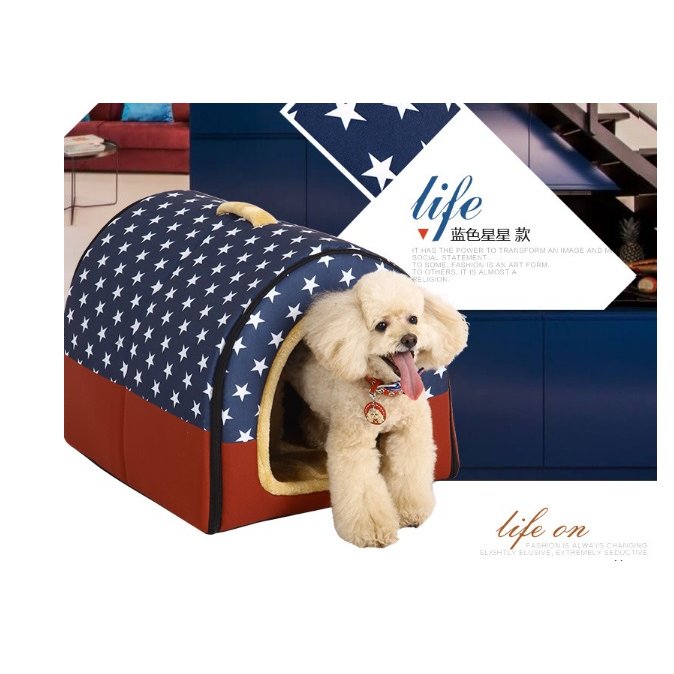 2PET ที่นอนบ้านสุนัขหรือแมว 2 in 1 Size S