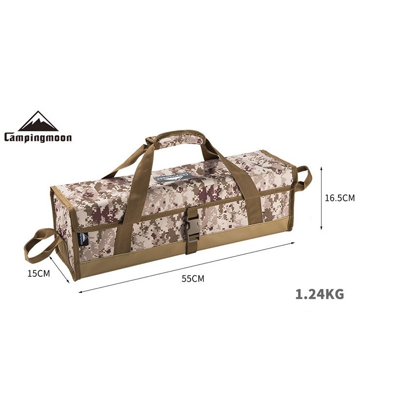 Campingmoon กระเป๋าจัดเก็บอุปกรณ์ Size L รุ่น B-160 ลายพรางสุดเท่ 