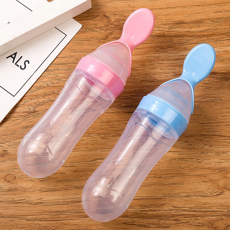 MOM2KIDS ขวดป้อนอาหารเสริม พร้อมช้อน 90 มล.