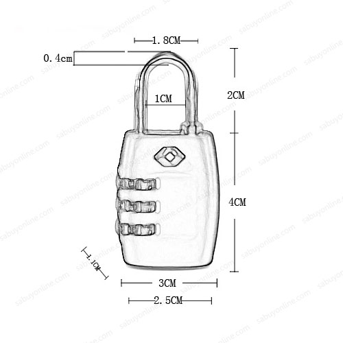 TravelLock TSA-accepted travel locks
